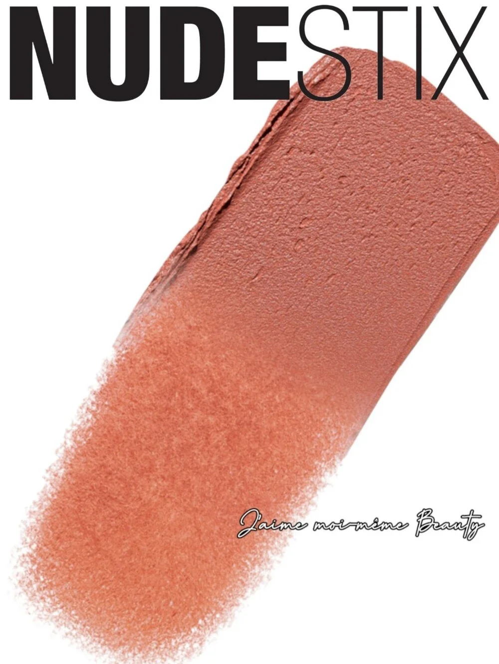 NUDESTIX Cream Balm Blush in Barely Nude Peach Pink Nude For Eyes, Lips & Cheeks